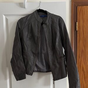 Women’s Gray “Leather” Jacket